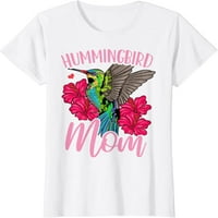 Žene Hummingbird mama mama poklon majica Grafika casual okruglih majica za izrez bijeli tee