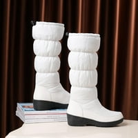 TEJIOJIO Clearence Women Fashion Plus baršunaste čizme Ležerne topline Srednje cipele sa srednje cijevi