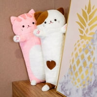 Hesoicy CAT plišani jastuk elastični pp pamuk punjenje dugačkih traka mačine lutka plushie ukras slatka