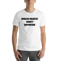 2xl svjetski najveći županijski supervizor kratkih rukava majica s nedefiniranim poklonima