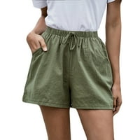 Žene Ljetne kratke hlače Elastična elastična visoka struka Čvrsta boja Brzo suho golf plaži Atletski