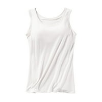 Ljetni vrhovi za žene dame casual labav padu za košulje na dnu dno košulja dame prsluk bijela veličina