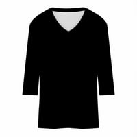 Ženske bluze plus veličine bavi ženskim modnim majicama u obliku košulje u obliku boje u obliku rukava
