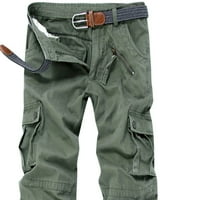 Growesty Mens Cargo Hlače Clearence Muška labava multi-džepna opterećena pantalone na otvorenom Ležerne