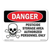 Znak opasnosti - prostor za odlaganje pesticida