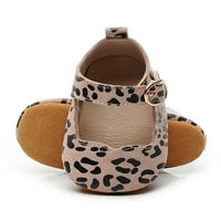 RotoSW Toddler STANS Mekani jedini Mary Jane Leopard Princess cipela Comfort Preravna haljina za cipele Vjenčanje Slatki loaferi Leopard Brown 6c