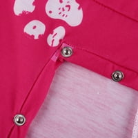 Dame Hlače Sawvnm Ženska modna ležerna gumba za ispis Funkcionalno dugme Flip za odrasle uštedu do 30%