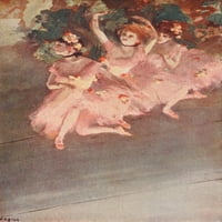 Plesači na pozorničnom posteru Print Edgar Degas