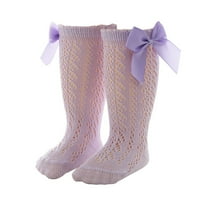 Dječja djevojaka Djevojke Klee High Čarape Dizanje Duge čarape Ruffled Socks Školske gamaše 5- god