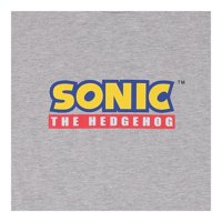 Sonic Muška košulja ježa, tiskana majica prednje i leđa Heather - 2xL