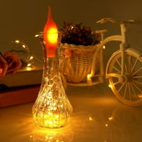YoHome toplo plamen stil vina boce pluta svjetla LED noć