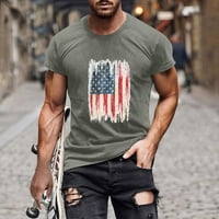USA Dan nezavisnosti Patriotska majica za muškarce 4. jula Košulja zvijezda Stripes Star Grafički tee