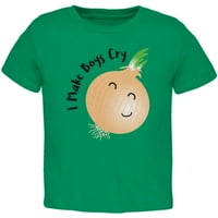 Luk od povrća Napravio sam dječake plaču smiješnu majicu majicu Kelly Green 2T