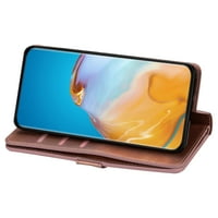 Galaxy S Plus futrola, Samsung Galaxy S Plus Case za žene Muškarci, [Frid Blokiranje] Izdržljiva PU kožna magnetska flip remen za ručne trake za ručne patentne zatvarače Nosač nosača novčanika, rosegold