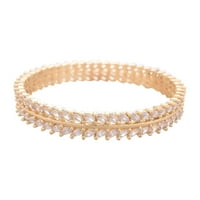 Ratnovali dragulji CZ Zirkonija Zlatni elegantni dizajner se pasijans narukvica bollywood svadbena nakit nakita