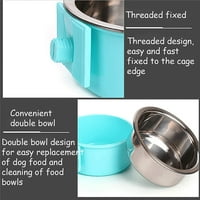 Posude za pse od nehrđajućeg čelika pse sa klizanjem kućnih zdjelica za hranu ili vodu, pogodno za štenete