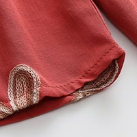 Ljetna haljina sa rukavima za žene Žene Ljeto pamučno posteljina dva seta kratki rukav okrugli vrat