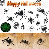 Black Halloween Novelty igračke Prkene igračke Dekorativni pauci uklet House Prop plastični lažni pauk
