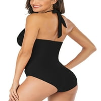 Srednja desetka Dame plus veličina Halterneck kupaći kostimi Monokinis za žene V izrez za plažu od bajke