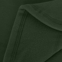 Kukoosong dukserica za žene, ženska modna jeseni zimski pulover sa dugim rukavima dugih rukava, labav ležerni trening tunika vrhova vojska zelena XL