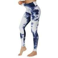 Honeeladyy Cleance ispod 10 $ Žene visokog struka joga hlače Tie-dye plijen joga hlače Bubble Butt dizanje