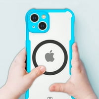 Feishell Clear Magnetic futrola za iPhone 14, silikon + otporan na udarce ne-žutiličkim pokrovom Kompatibilan