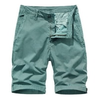 TURILLY muške kratke hlače Ljeto moda na otvorenom Ležerne tipke Džepne tastere Ispiši sportske hlače
