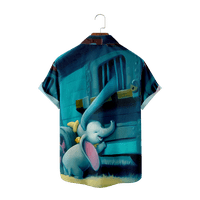 Djeca slatka životinjska casual majica s džepom prsa, funky odjeća redovne i velike veličine velike boje