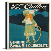 L l CAILLER's - Chocolat Suisse Vintage Poster Belgija