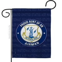 Air Force Ponosna teta Airman Garden Zastava Nacionalna garda oružane snage X18. Dvostrane ukrasne vertikalne