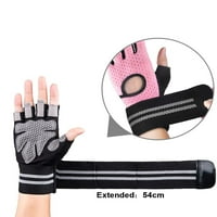Rukavice za prozračivo sa punim zglobom, zaštitom od dlana i dodatnim prianjanjem, ružičastom, m