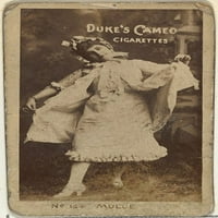 Broj kartice 124, Ida Mulle, iz glumaca i glumica serije koje izdaje Duke Sons & Co. za promociju pisača CAMEO cigareta Ispis