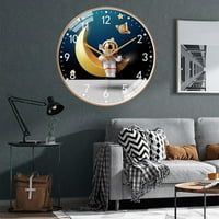 Creative Astronaut zidni sat tihi okvir 8 za dječju sobu u spavaćoj sobi