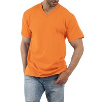 RRHSS MENS HEAVEWEIGHT Osnovni kratki rukav V-izrez T-majice Uslojno majica Casual TOP S-2XL