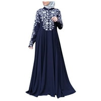Ženska haljina kaftana arapska Jilbab Abaya čipkasti šivanje maxi haljine