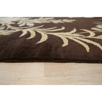 Brown Handmade Afganistanski vuneni prijelazni turski prostirnik, 10 '14'