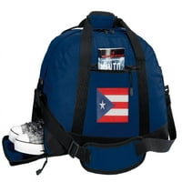 Široka zastava Puerto Ričan zastava Duffel ili Torba za teretanu Puerto Rico sa džepom cipela