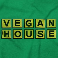 Veganska vafla kuća smiješna sarkastična ženska majica dame Tee Brisco brendovi x