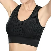 yinguo ženski mesh podstavljeni sportski grudnjak gornji dijelovi Yoga Workout Gym Fitness Vest Shaper XL
