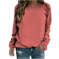 Ženska majica s dugim rukavima s dugim rukavima Labav pulover Moderni vrh Temperament Jumper okrugli