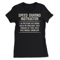 Smiješna majica instruktora za klizanje - radim preciznost pogotka