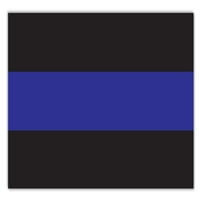 Magnet velike veličine - tanka magnet zastava plave linije - Podrška policajci, policijski službenici,
