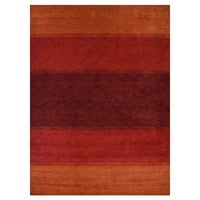 Rugsotički tepisi Ručni loom, prostirka savremene vune, narančasta, 5'x8 '