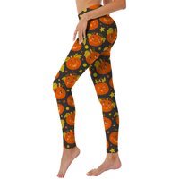 Ženske hlače Jogger Thartrouser Relapožeće FIT pantske Y2K hlače Halloween bundeve Print High Squist