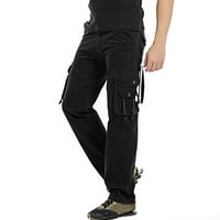 Muška vanjska modna casual Veliki multi džepni labavi alat Nosive elastične planinarske pantalone
