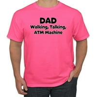 Divlji Bobby, tata šala hodajući bankomat, očev dan, muškarci grafički teže, neon ružičasta, 2xl