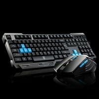 Wireless Gaming tastatura i miš, punjivi mehanički osećaj anti-ghosting ergonomski vodootporni RGB MUTE