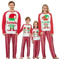 Božićne pidžame za obiteljski božićni PJS Usklađivanje setova Xmas Tree Christma Pajama Porodična Xmas