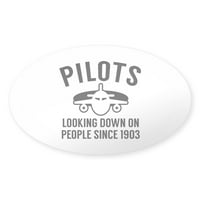 Cafepress - piloti gledaju dolje - naljepnica