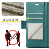 Dteck za Samsung Galaxy A Case Nowet sa držačem za blokiranje RFID-a, premium ručno rađena PU kožna
